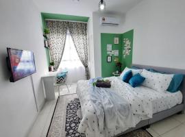 Horizon Suites near KLIA Free Wi-Fi Netflix (green)，位于雪邦的自助式住宿