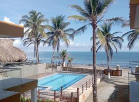 NAHIR apartamento de playa en condominio Palmar del viento，位于圣贝尔纳多德尔比恩托的酒店