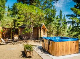 Rustic cabin with hot tub - Homewood Forest Retreat，位于亚历山德拉的住宿加早餐旅馆