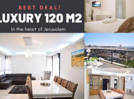 Luxury 120m2 in city center, Best location!，位于耶路撒冷的豪华酒店