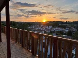 Chalet Eguzkitsua 3 étoiles avec piscine et barbecue - pays basque -，位于阿斯帕朗的酒店