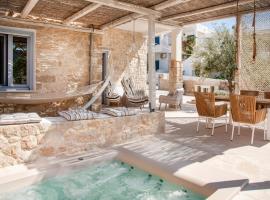 TERRA E SOLE spa suite Aegina，位于Vathí的别墅