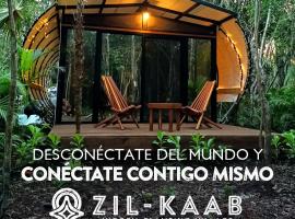 Zil-Kaab Hidden Glamping Village，位于图卢姆的豪华帐篷