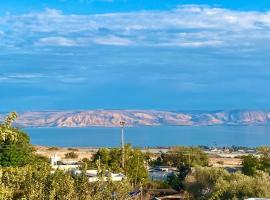 Villa with Panoramic view of Sea of Galilee，位于利维尼姆的酒店