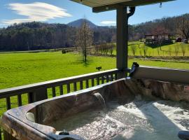 Cozy Cottage with Full View of the Mountains!，位于蓝岭的酒店