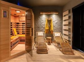Einzigartige Traumwohnung mit Whirlpool & Sauna bietet Luxus und Erholung，位于Neuheilenbach的公寓