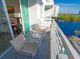 Intracoastal Waterview - Central- Fort Lauderdale - Steps to Beach，位于劳德代尔堡的酒店