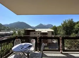 Studio cabine, 4 pers, pied des pistes à Briançon, balcon, parking - FR-1-330C-140