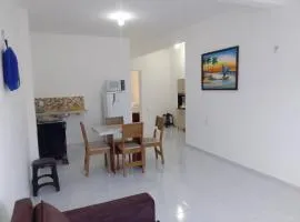 Estrela Apartamento 2 terreo - Quarto e sala com cozinha americana na praia do prea-Ce