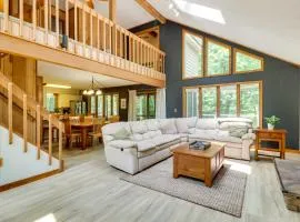 Woodsy Big Bass Lake Hideaway with Fire Pit and Deck!