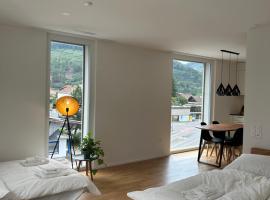 The R Apartment Engelberg, KLIMA, NEU, Balkon, Parking，位于巴尔斯塔尔的酒店