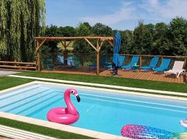 Gîte La Terrasse du Loir à 2km du Zoo de la Flèche，位于拉弗雷切的别墅