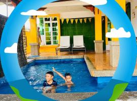 Ar-Rayqal Private Pool Homestay Pasir Gudang，位于巴西古当的海滩短租房