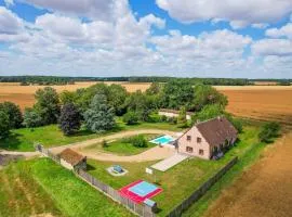 Crazy Villa Chalonie 28 - Heated pool - Soccer - Basket - 2h Paris - 30p