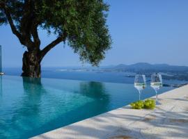 Corfu Infinity View Apartment，位于Spartýlas的酒店