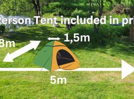 Riverside Bliss Idyllic Camp, 3 Man Tent Incl, near Tvedestrand and Arendal，位于Vegårshei的低价酒店