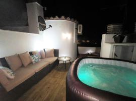 "Rooftop One" jacuzzi - plein sud - 2 chambres sur les canaux，位于艾姆布里亚布拉瓦的Spa酒店