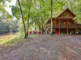 Riverfront Ellijay Cabin with Deck and Pool Access!