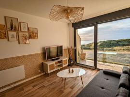 Duplex au calme avec vue sur les dunes et la mer，位于昂布勒特斯的酒店