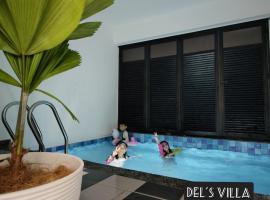 Dels Villa with private pool near UIA Batu Caves Gombak，位于黑风洞的度假短租房