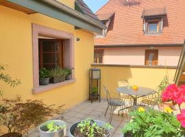 LE SCHMOUTZ: Charmant duplex entre Colmar et Mulhouse (1-4 pers)，位于昂西桑的低价酒店