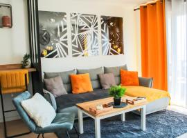 Appartement nouveaux quartier Bologne à deux pas de Mosson, WiFi, climatisation et parking gratuit，位于蒙彼利埃拉蒙松球场附近的酒店