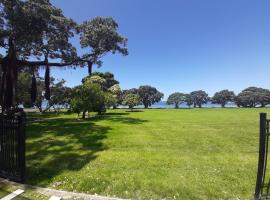 Ariki beachfront apartment，位于Snells Beach的酒店