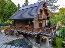 Domki Brenna Leśnica chatka ze spa，位于布伦纳的酒店