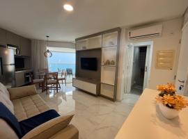 Estanconfor Santos com Vista Mar bem alto, garagem，位于桑托斯的酒店