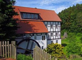 Historische romantische Mühle，位于瓦尔德克的酒店