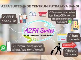 AZFA Duplex Suite at De Centrum Putrajaya Bangi FREE WIFI，位于加影的住宿加早餐旅馆