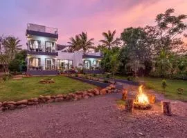 SaffronStays Lakeview Nivara - Farm Stay Villa with Private Pool near Pune