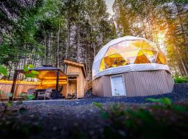 Quisibis D&ocirc;mes，位于Riviere-Verte的带热水浴缸的酒店