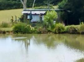 Peaceful ensuite lakeside cabin 'Tench'，位于Hadlow Down的度假屋