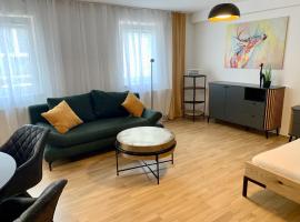 Ruhiges Apartment mit Terrasse im Zentrum St. Pölten，位于圣珀尔滕的公寓