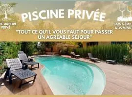 Charmante maison avec parc arboré & piscine au sel