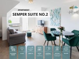 Semper Suite No2 - Ruhige 2 Zi FeWo 1-4 Pers mit Küche, Duschbad, Balkon und Parkplatz in Hofgartennähe，位于拜罗伊特拜罗伊特大学附近的酒店