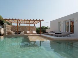 Mikri Santa Maria Beachvilla Pool Paros，位于圣玛丽亚的酒店