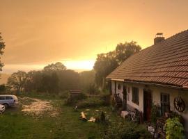 127 let stará chalupa se spaním na peci a finskou saunou，位于Jistebnice的酒店