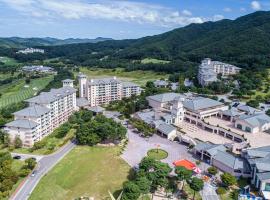 Oak Valley Resort Valley Village，位于原州市的带泳池的酒店