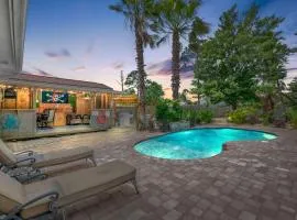 Get Shipwrecked at this Private Pool Home with Tiki Bar and AMAZING Game Room