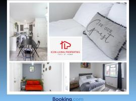 1 Bedroom Arch-View Apartment 2 By Icon Living Properties Short Lets & Serviced Accommodation With Free Parking，位于伦敦温布利球场附近的酒店