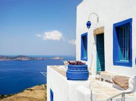 Traditional Cycladic House with Breathtaking View，位于普拉卡米洛斯的酒店