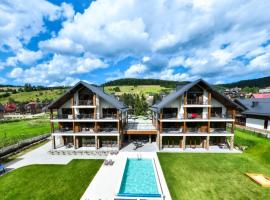 Apartamenty Mariza Szczawnica Jaworki - Sauna, Balia, Opcja Śniadań Bufetowcyh, Piękne i Nowe Apartamenty 1km od Wąwozu Hom，位于什恰夫尼察的带按摩浴缸的酒店