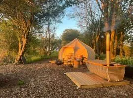 The Warren, Hot Tub and wood burning stove