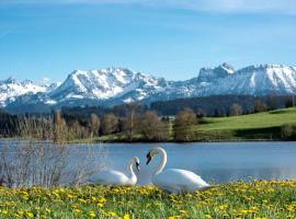 Direkt am See mit Bergblick，位于塞格的酒店