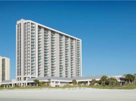 Embassy Suites by Hilton Myrtle Beach Oceanfront Resort，位于默特尔比奇默特尔海滩丹吉尔奥特莱斯附近的酒店