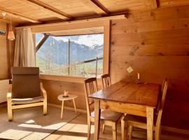 Chalet Sonnenheim, Wohnung mit Panoramafenster，位于阿德尔博登的酒店