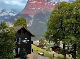 Eiger View Alpine Lodge，位于格林德尔瓦尔德的山林小屋