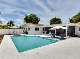 Pool and Screened-In Patio Tropical Florida Abode